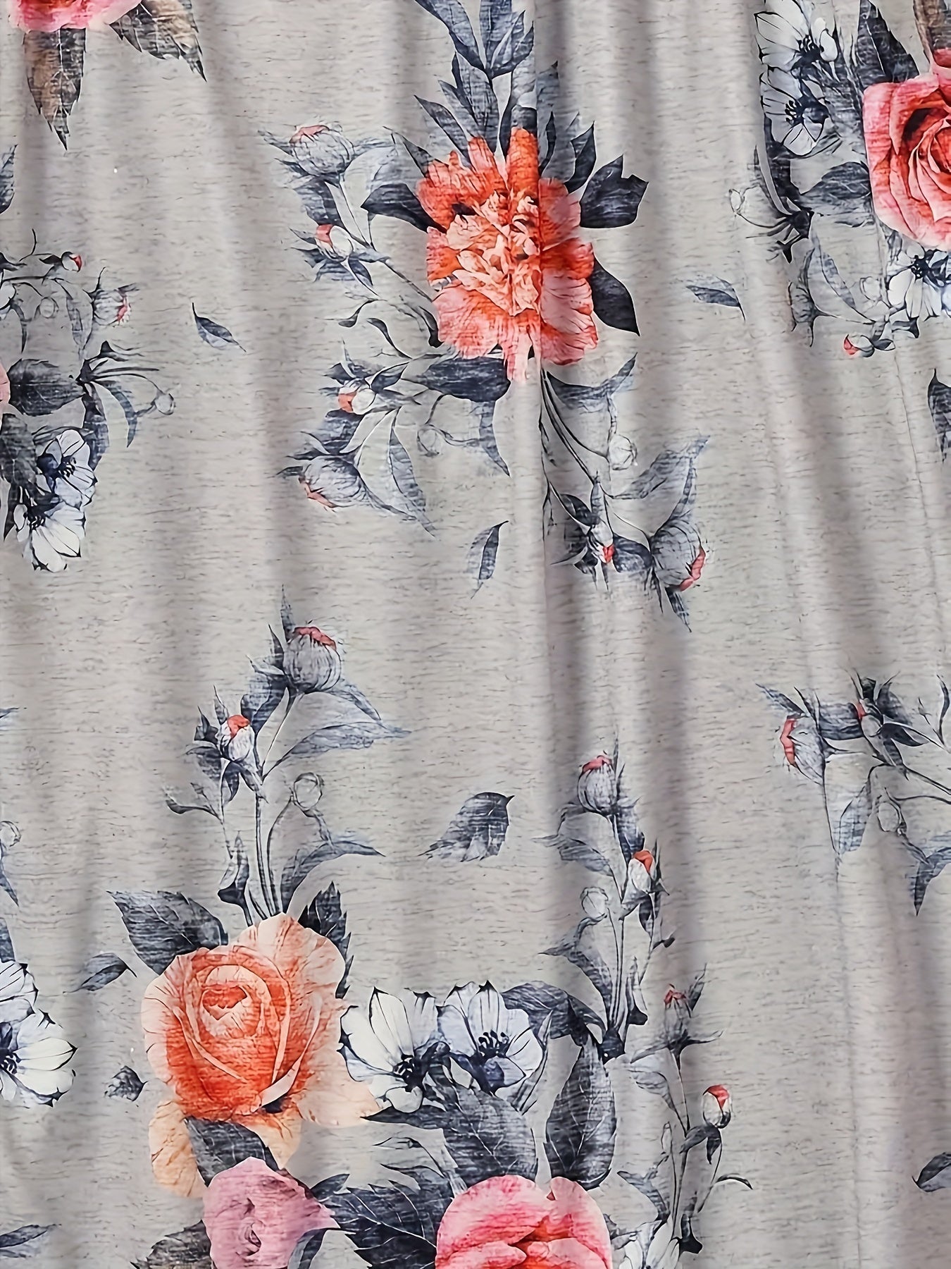  Colorblock Floral Print Cami Dress