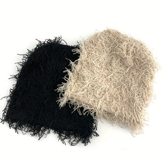 Camouflage Windproof Knit Beanie Hat for Men and Women