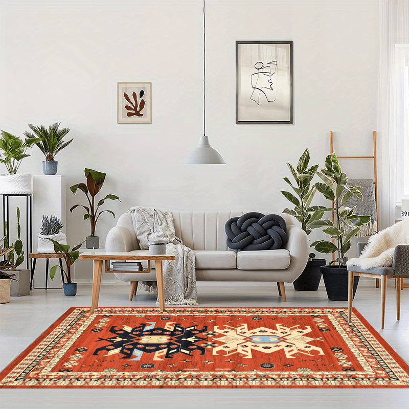 Geometric Tribal Area Rug for Home Decor