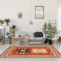 Geometric Tribal Area Rug for Home Decor