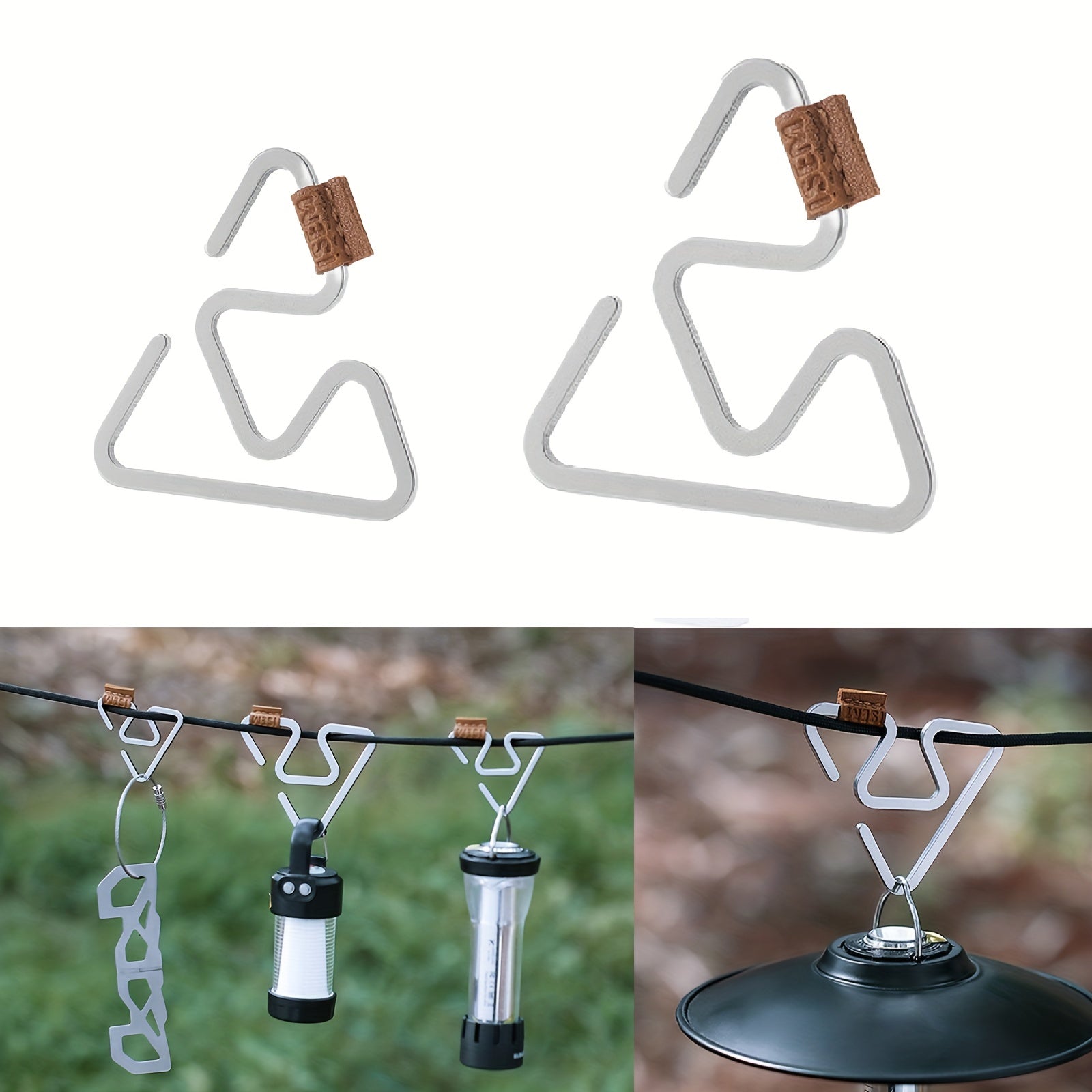 3pcs Triangle Hanger Hook for Outdoor Gloves