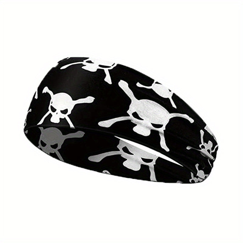 Halloween Printed Headband Skull Pumpkin Pattern Hair Band