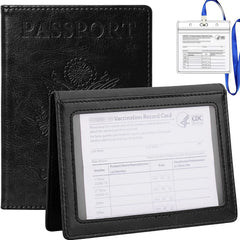 Passport Holder Travel Bag PU Leather Passport Cover Protector Waterproof