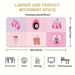 Anime Mouse Pad Baby Bear Large Gaming Keyboard Pad Non Slip Rubber Base