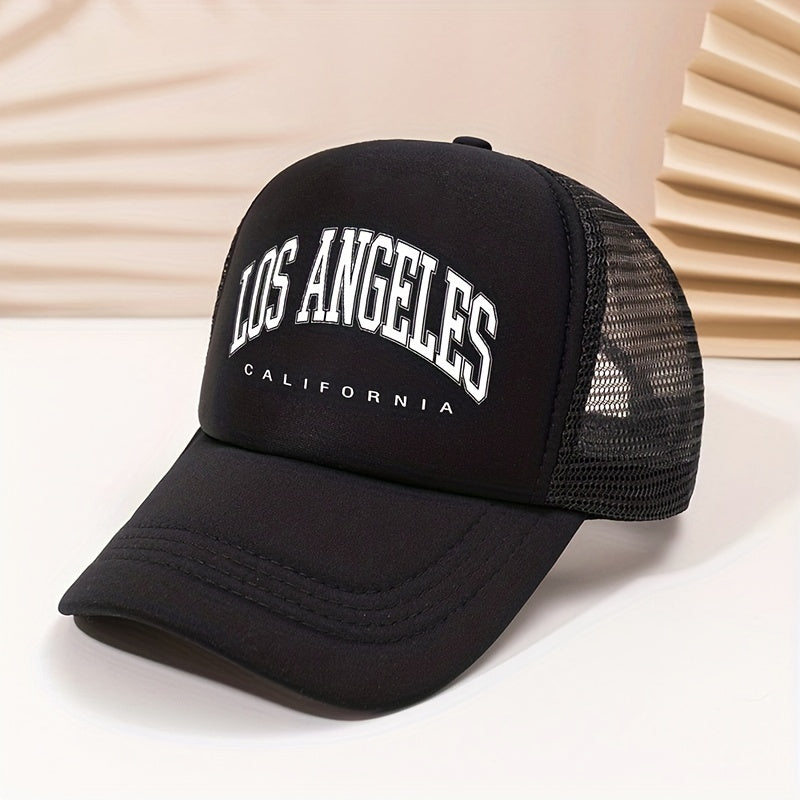 LOS ANGELES Trucker Hat Mesh Baseball Cap Sunshade Dad Hats