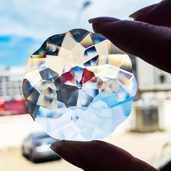 45mm Clear Flower Hanging Crystal Prism for Elegance at Home