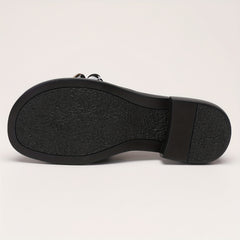 Bowknot Chunky Heel Loafers Slip On Shoes
