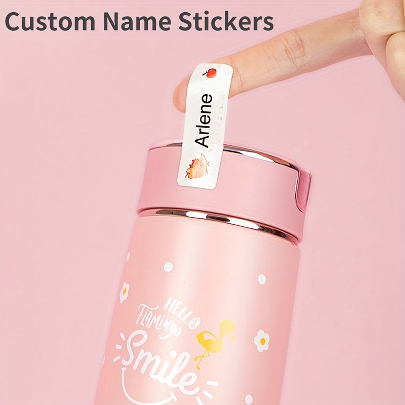 Custom Cartoon Name Stickers Waterproof for School Books Cups