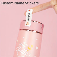 Custom Cartoon Name Stickers Waterproof for School Books Cups