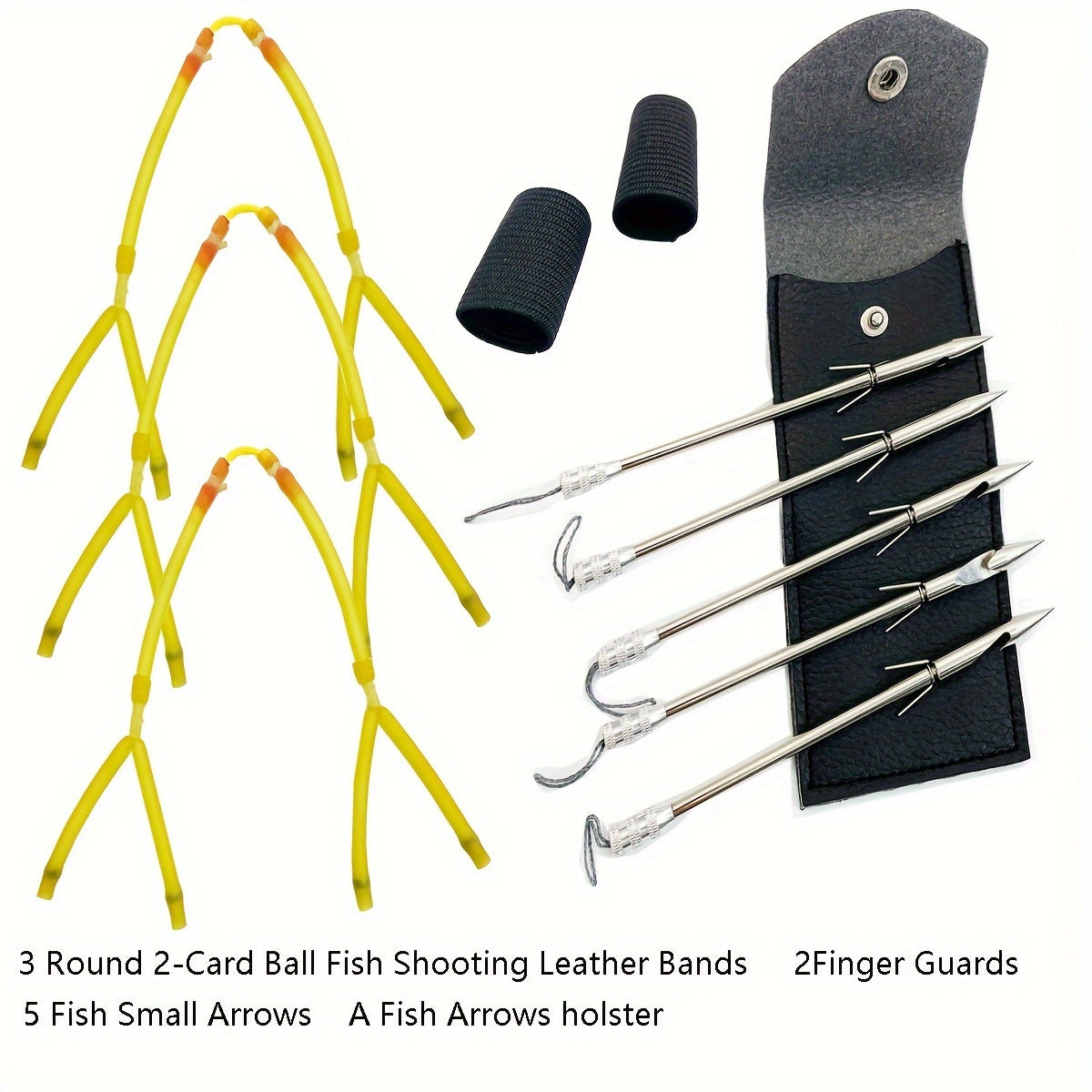 Slingshot Fishing Set Arrow Rubber Band Storage Bag