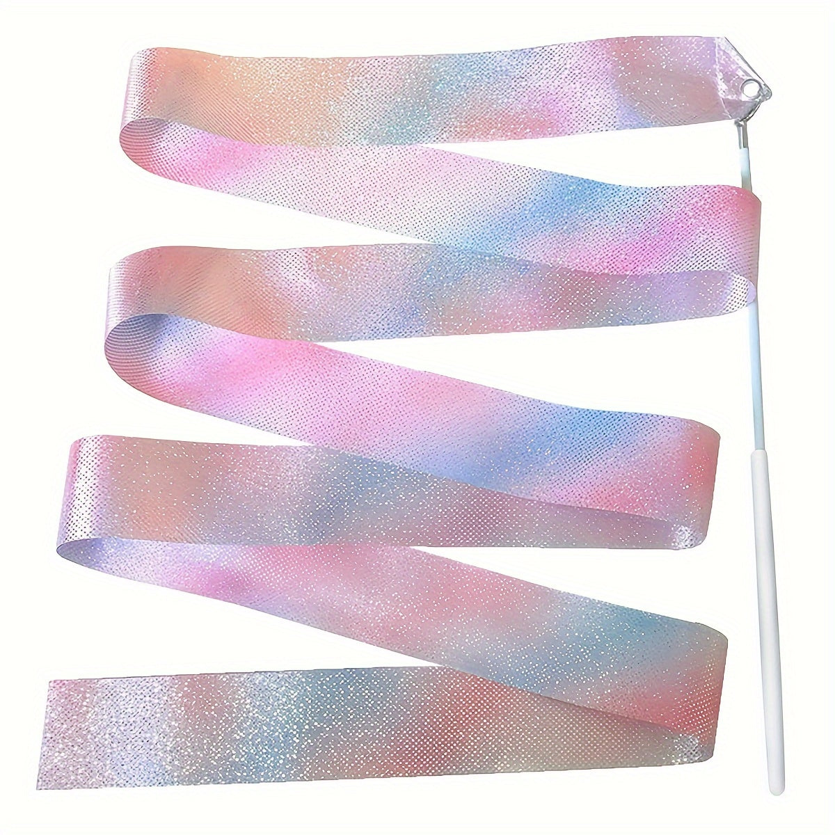 Sparkling Glitter Dance Ribbon for Rhythmic Art Gymnastics