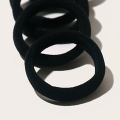 100pcs Solid Hair Tie Ponytail Holder Minimalist Hair Band