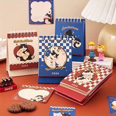 Cartoon Mini Desk Calendar Tabletop Flip Calendar