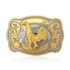 Western Cowboy Hip Hop Chicken Cow Belt Buckle