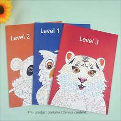 Dot to Dot Drawing Books with Animal Patterns 3 Levels of Difficulty