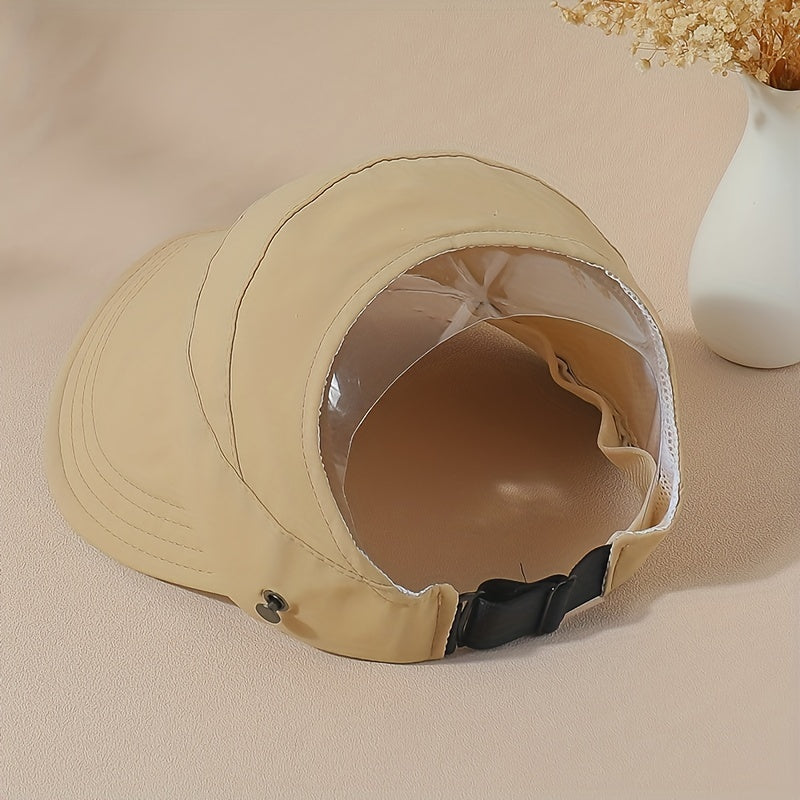 Ponytail Quick Dry Visor Hat Solid Sun Lightweight Baseball Cap