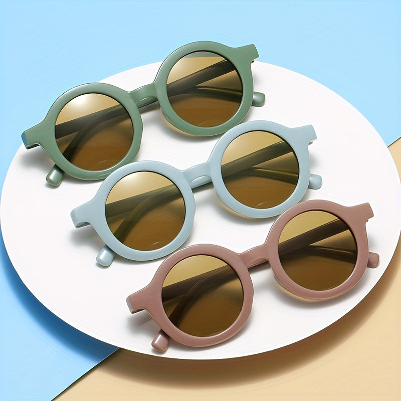 Round Frame Sunglasses for Women Kids Girls Boys - Macaroon Summer Party Favors