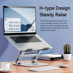 Foldable Laptop Stand Portable Notebook Support Base Holder Adjustable Riser
