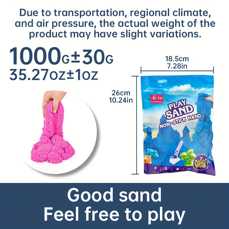 1000g Colorful Play Sand Self Sticking Indoor Game Sand