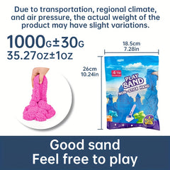 1000g Colorful Play Sand Self Sticking Indoor Game Sand