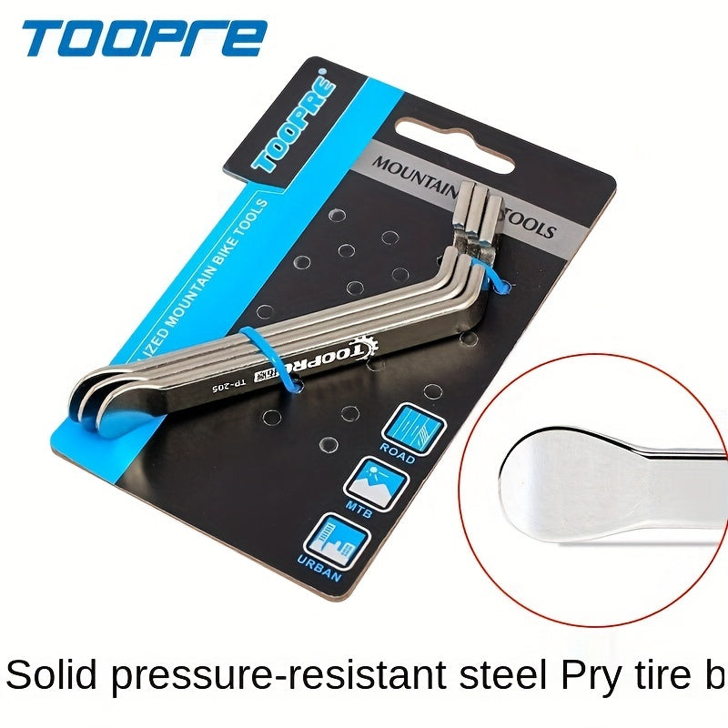 3pcs Toopre Stainless Steel Bike Tyre Lever Mountain Crowbar Removal Tool