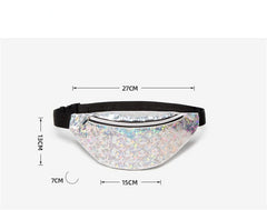 Waterproof Waist Bag Sports Lady Phone Crossbody Bag PU Leather
