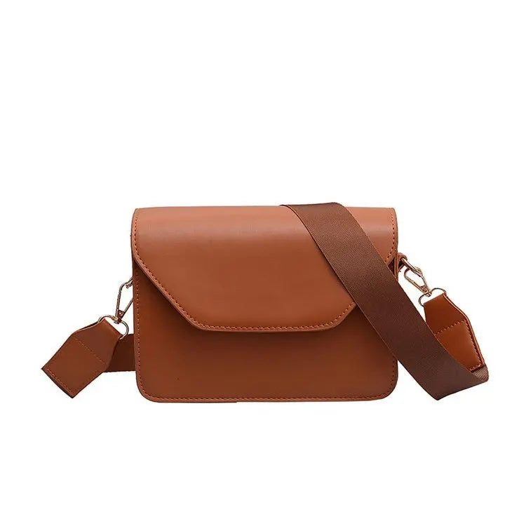 Women's Crossbody Bag PU Leather Small Square Clutch Shoulder Handbag