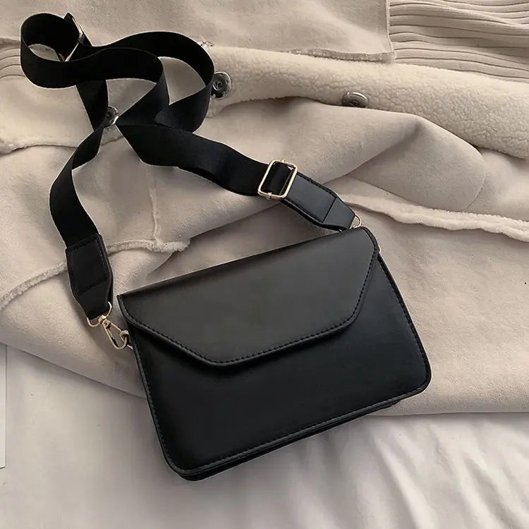 Women's Crossbody Bag PU Leather Small Square Clutch Shoulder Handbag