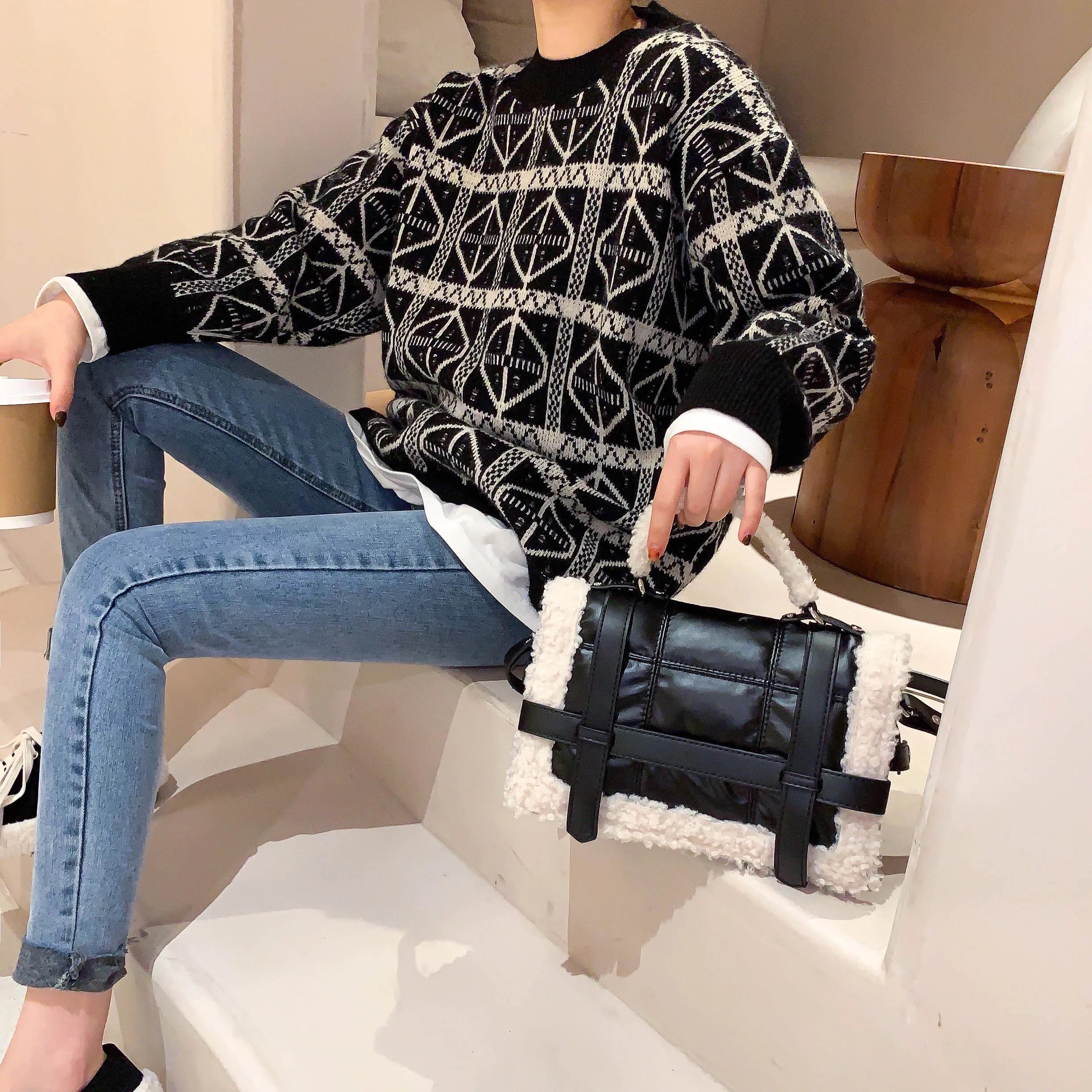 Quilted Women Handbags Shoulder Bag Crossbody Messenger Bag