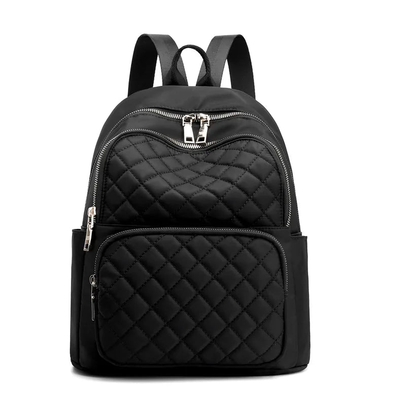 Nylon Waterproof Women Backpack for School Girls Small Back Pack Casual Bag