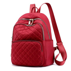 Nylon Waterproof Women Backpack for School Girls Small Back Pack Casual Bag