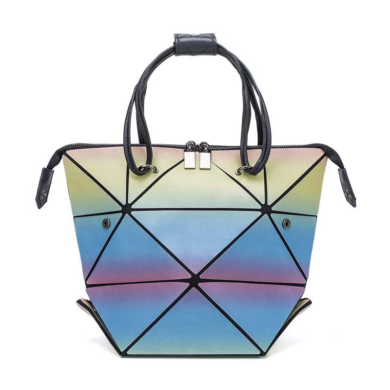 Geometric Foldable Totes Shoulder Bags for Women