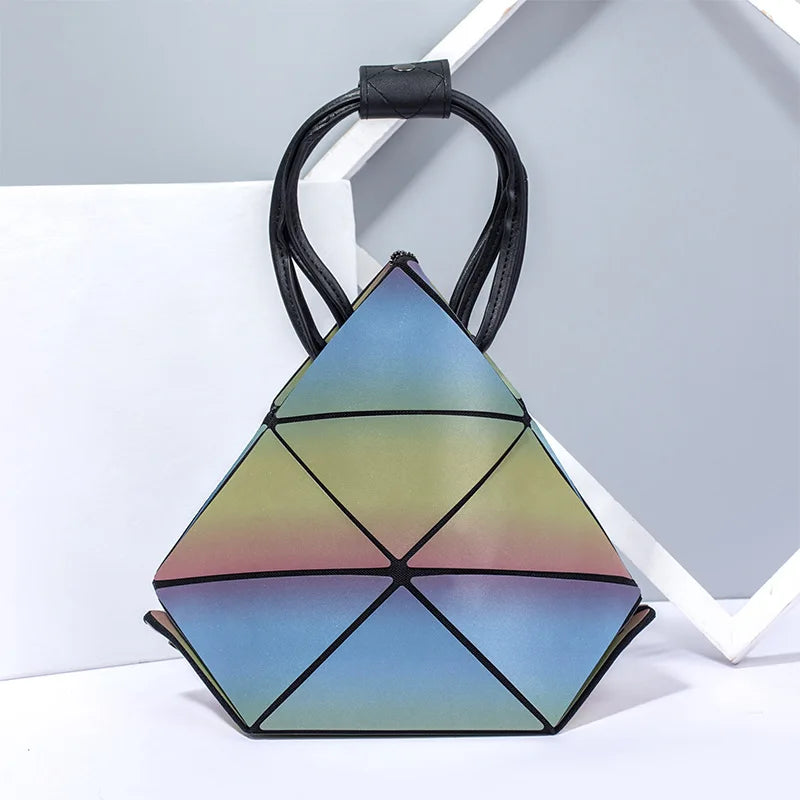 Geometric Foldable Totes Shoulder Bags for Women