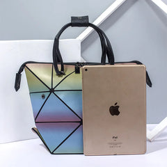 Geometric Foldable Totes Shoulder Bags for Women