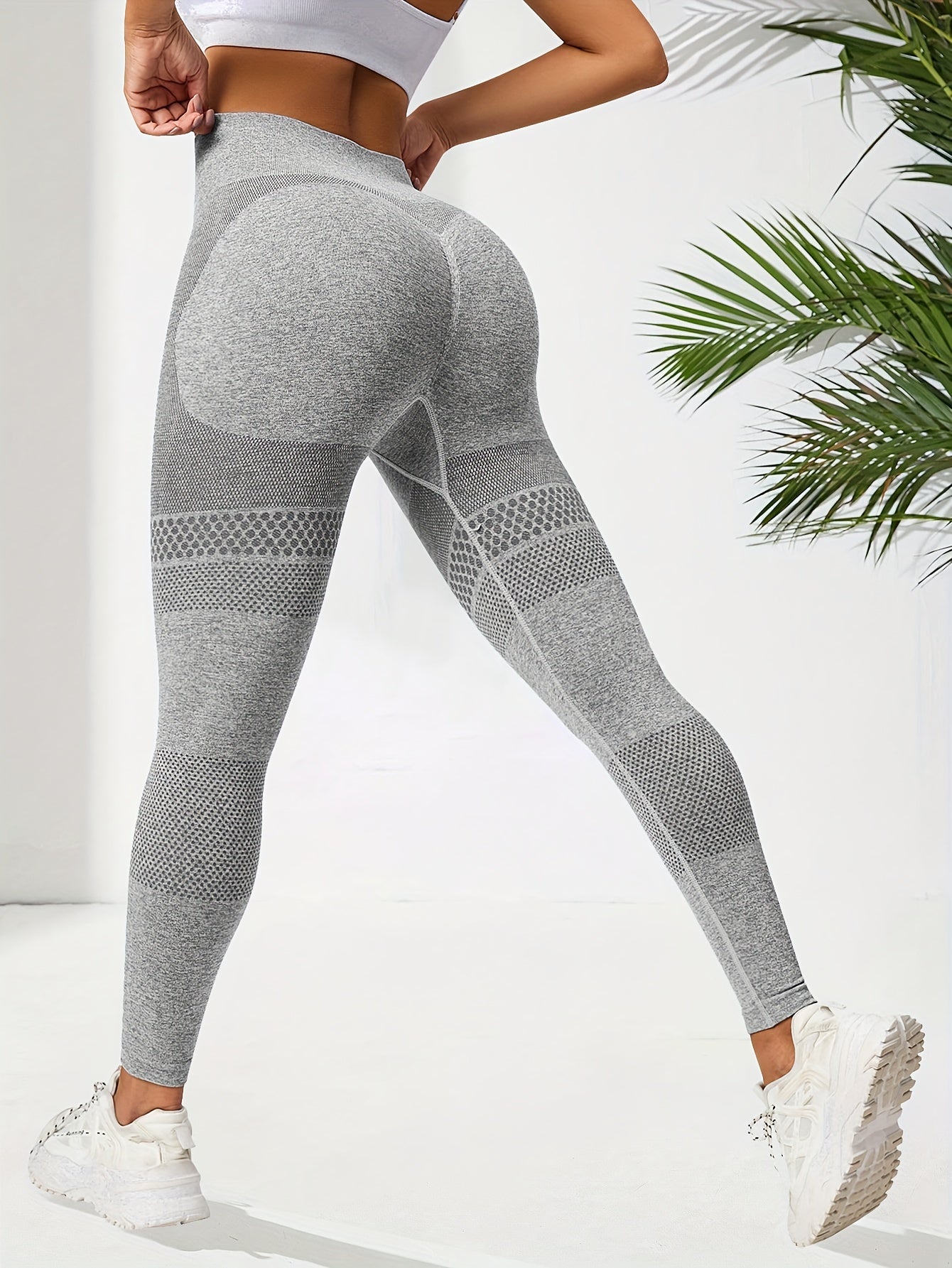 3pcs Seamless High Waist Fitness Leggings Hip Lifting Gym Sports Pants