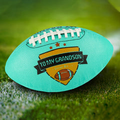 Engraved Football Size 9 Grandson Grandpa Grandma Christmas