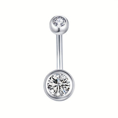 6pcs Surgical Steel 14G Navel Piercing Body Jewelry Men Women
