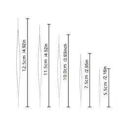 Beading Needles Set 5 Sizes Seed Beads Needles Big Eye Collapsible