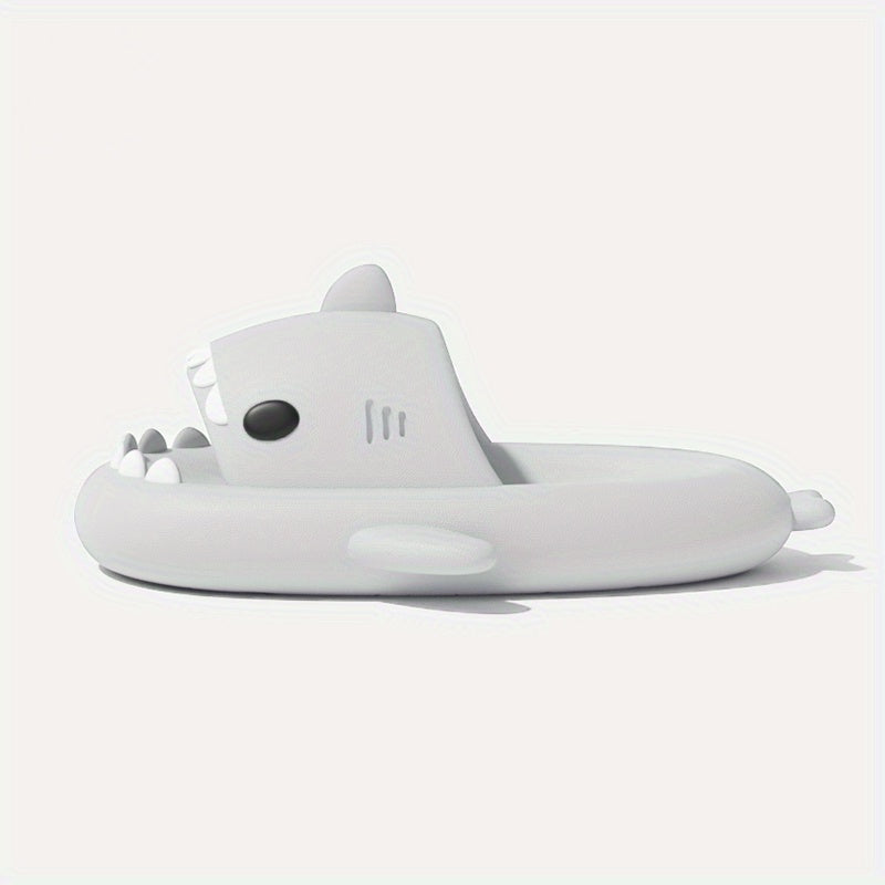 Men's Cartoon Shark Non Slip Platform Slides Soft Sole Cloud Slides