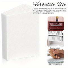 100pcs 1:12 Scale Dollhouse Paper Mini Books DIY