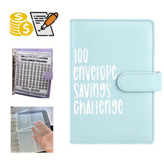 Challenge Cash Budget A5 Notebook PU Loose leaf Couple Planning Book
