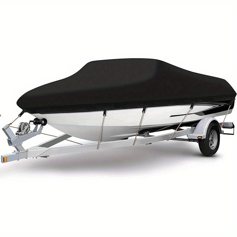 Heavy Duty 600D Marine Polyester Canvas Waterproof Boat Cover V Hull Trimaran