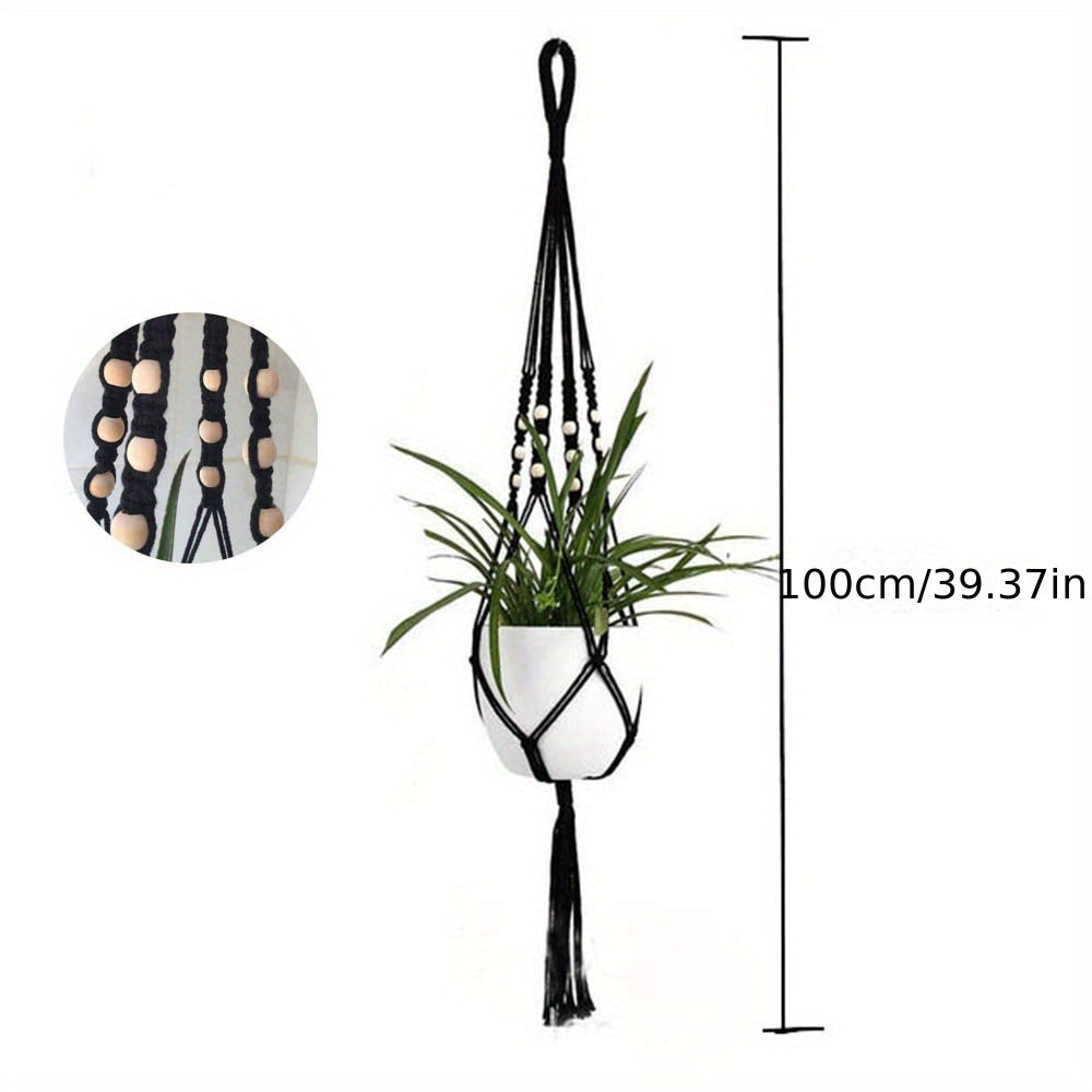 2-Tier Macrame Plant Hangers for Indoor Plants