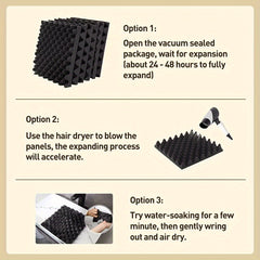 48pcs Sound Absorbing Cotton High Density Egg Cotton Sound Insulation Cotton
