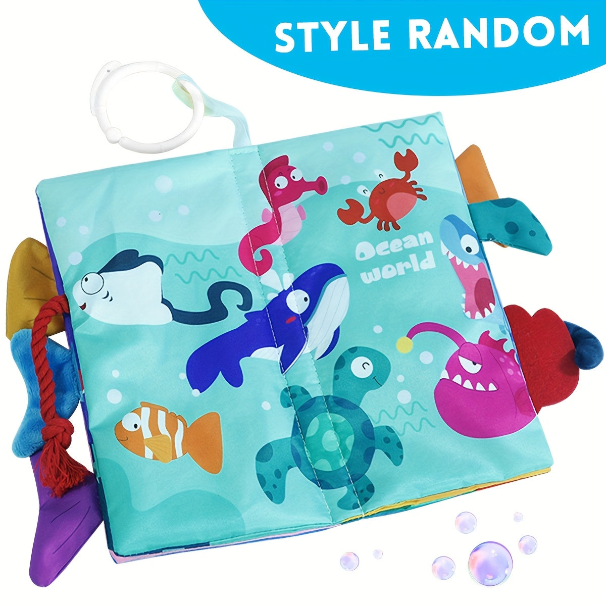 Toddler Sensory Cloth Book Early Learning Educational Toy