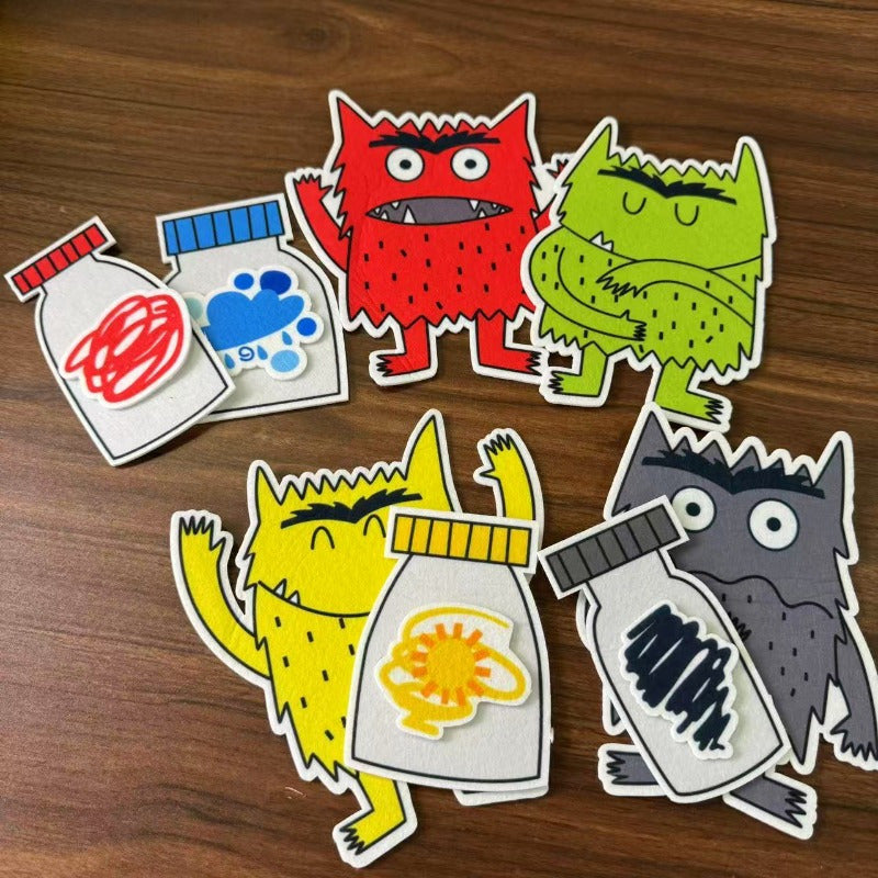 Emotional Monster Felt Board Kit - Fun DIY Educational Toy