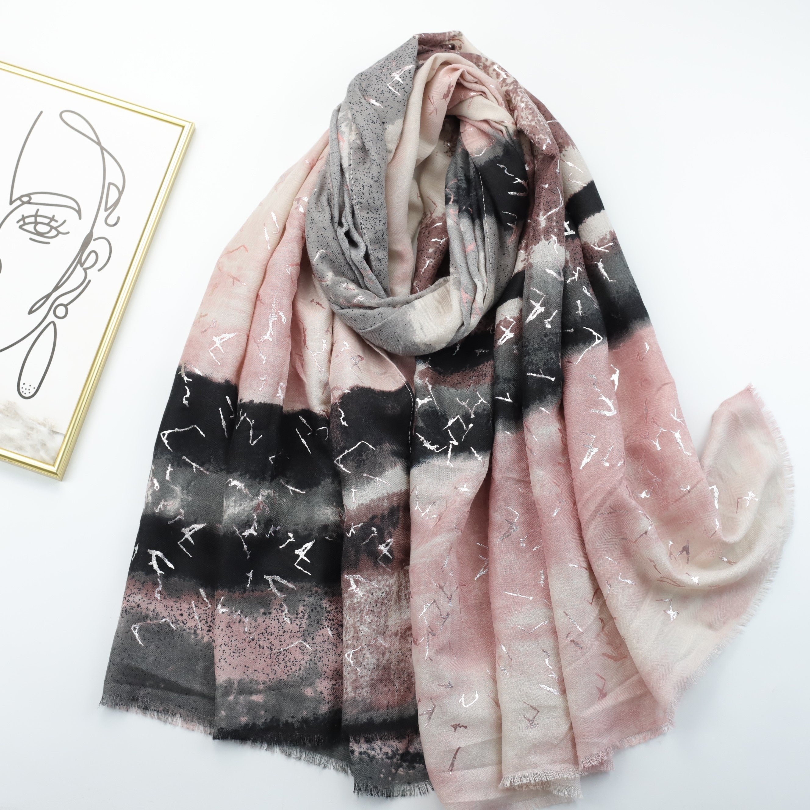 Boho Tie Dye Scarf Shawl for Women