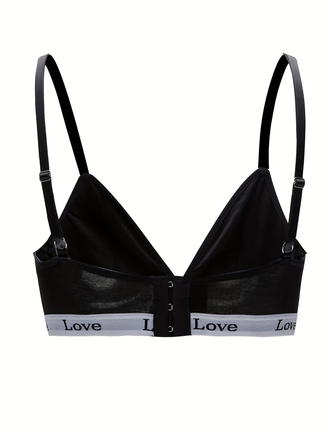Letter Print Sports Bra Comfy Fitness Bra Women's Lingerie