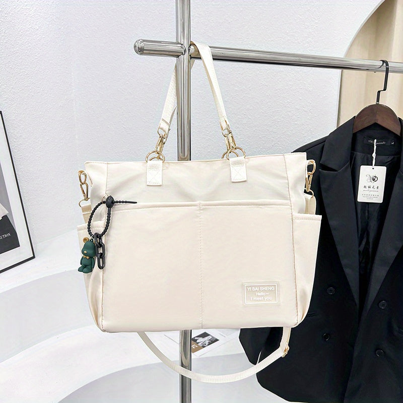 Large Capacity Tote Storage Bag Casual Shoulder Bag All Match Minimalist Bag
