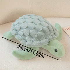 Adorable Pink & Green Sea Turtle Plush Toy - Cuddly Comfort for Kids